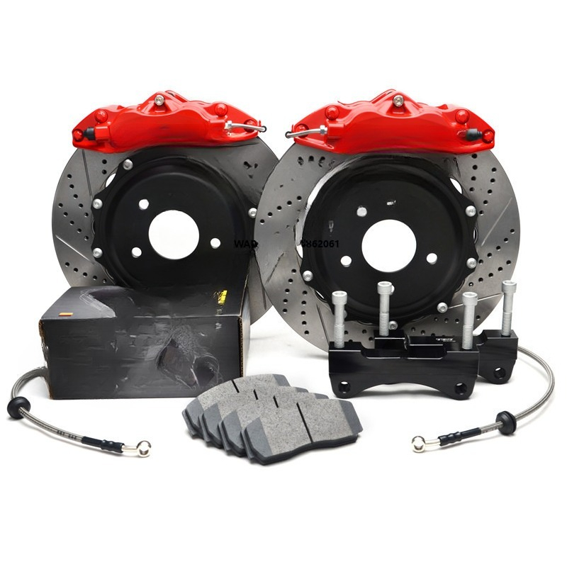 Forged Front Brake Caliper 4 Piston - Geschmiedeter 4-Kolben-Bremssattel vorne mit Bremsscheibe 355x28MM